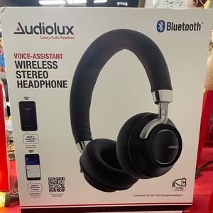 Audiolux Voice-Assistant Wireless Stereo Headphone NIB